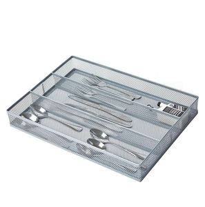 Organisateur de <span class=keywords><strong>tiroir</strong></span> en maille métallique Organisateur de couverts Support d'argenterie Cuisine Ustensiles de cuisine Plateau pour <span class=keywords><strong>tiroir</strong></span> - Product Image 3