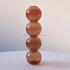 Vases en Verre Transparent Rose <span class=keywords><strong>Bleu</strong></span> Jaune Vert <span class=keywords><strong>Bleu</strong></span> pour Décor Antique Rétro <span class=keywords><strong>Turquoise</strong></span> Fleur Mini Boule Ronde <span class=keywords><strong>Vase</strong></span> en Verre à Bulles - Product Image 6