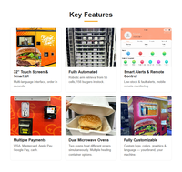 Distributeur automatique de hamburgers chauds entièrement automatique à vendre