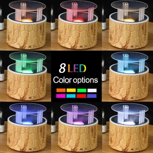 Himalaya Electric Flame Aroma Diffuser Portable Plastic Wood Essential Oil Burner Remote <strong>Control</strong> 1-Year for Household Use - Product Image 5