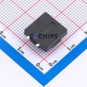 TS018A-TBY1EH6.5 Tactile Switch SMD-4P,12x12mm Switch Single Pole Single Throw Round Button 1.8N Vertical Mount - Product Image 2