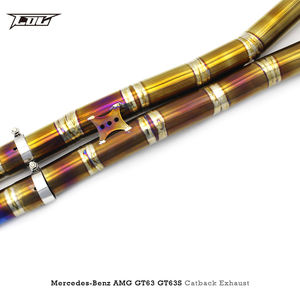 Escape Catback con válvula OEM para mercedes-benz AMG GT63 <span class=keywords><strong>GT63S</strong></span> 4,0 T 2019-2023, silenciador de escape dorado de titanio, tubos de escape deportivos - Product Image 6