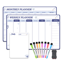 Tableau blanc magnétique Offre Spéciale calendrier hebdomadaire planificateur feuille de tableau blanc magnétique planificateur hebdomadaire et planificateur mensuel