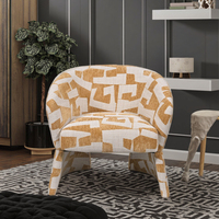 Fauteuil lounge tapissé rempli d'éponge de conception simple créative pour le salon hôtel