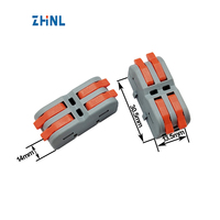 SPL-2MN 2 en 2 sorties fil universel sans vis rapide connexion de fil connecteur de câble terminal à sertir connecteurs de fil enfichables faciles