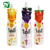 Longue forme debout vers le haut Doypack sac Nylon plastique de qualité alimentaire gelée liquide emballage bec pochette