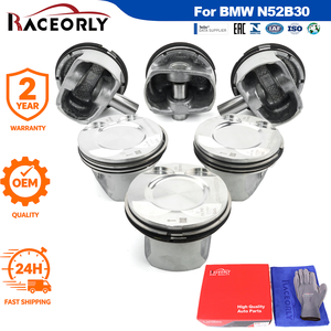 Juego de pistones RACEORLY 11257564335 de 85 mm 9.3:1 STD para <span class=keywords><strong>BMW</strong></span> <span class=keywords><strong>N52</strong></span> B30 3.0L E60 E87 E90 E92 <span class=keywords><strong>130i</strong></span> 330i 530Li tipo dividido - Product Image 1