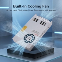 Alimentation à découpage 350W 12V 29A à sortie unique, boîtier en aluminium ultra-mince, driver LED, convertisseur AC 110V/220V vers DC 12V