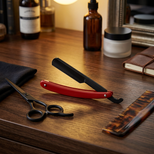 Navaja de Afeitar Profesional de Alta Calidad, Curva y Recta, para Hombre, de Acero Inoxidable, de Una Sola Hoja, para Cara y Cuerpo, Uso en Exteriores - Product Image 5