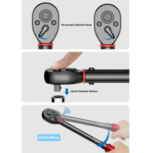 Meistverkaufter Einstellbarer Drehmomentschlüssel / Klick-Drehmomentschlüssel, <span class=keywords><strong>1</strong></span>/4" 3/8" <span class=keywords><strong>1</strong></span>/2" Antrieb ±3% Hohe Genauigkeit - Product Image 2