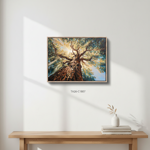<span class=keywords><strong>Cuadro</strong></span> en Lienzo Árbol <span class=keywords><strong>de</strong></span> <span class=keywords><strong>la</strong></span> <span class=keywords><strong>Vida</strong></span>, Pintura <span class=keywords><strong>de</strong></span> Luz Solar a Través del Bosque, Decoración Abstracta <span class=keywords><strong>de</strong></span> Naturaleza, Pintura al Óleo <span class=keywords><strong>de</strong></span> Paisaje Grande - Product Image 6