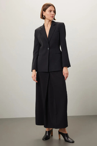 Oem personalizzato piccola giacca da lavoro con intaglio con risvolto a un bottone a maniche lunghe senza schienale giacca da <span class=keywords><strong>donna</strong></span> su misura Sexy - Product Image 2