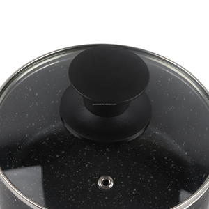 <span class=keywords><strong>Casserole</strong></span> en aluminium antiadhésive classique OEM avec revêtement en marbre compatible avec la cuisinière à <span class=keywords><strong>induction</strong></span> <span class=keywords><strong>sans</strong></span> <span class=keywords><strong>PFOA</strong></span> pour la soupe - Product Image 4