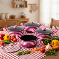 Ensemble de 10 casseroles en alliage d'aluminium de haute qualité, antiadhésives, pour la cuisine, les restaurants