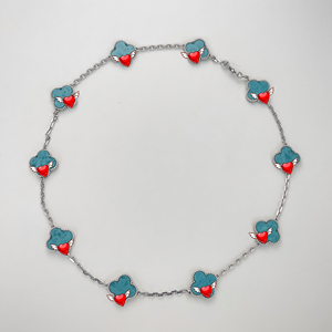 <span class=keywords><strong>Collier</strong></span> trèfle à quatre feuilles en argent sterling S925 plaqué or 18 carats, motif dix fleurs, possibilité de demander le catalogue Van Cleef auprès du vendeur - Product Image 4