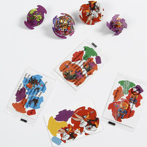 3D plástico Tazo rompecabezas tarjeta transparente Handfan DIY niños juguete dibujos animados <span class=keywords><strong>Tazos</strong></span> recuerdo música tarjeta PP Tazo DIY tarjeta de plástico para niños - Product Image 5