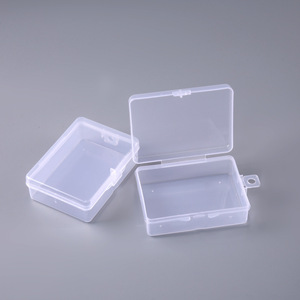 Drop shipping packaging boxes, small PP storage boxes, transparent plastic boxes, jewelry boxes with small locks - Product Image 1