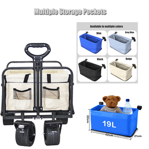 <span class=keywords><strong>Meilleur</strong></span> <span class=keywords><strong>prix</strong></span>, chariot de plage pliable pour pique-nique en plein air, chariot de camping pliable, chariot utilitaire, chariot pliable, capacité de charge de 500 kg, 74*59,5 cm - Product Image 5