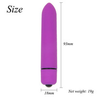 Mini Bullet Vibrator Spielzeug mit Spitzer Spitze 10 Modi G-Punkt Wasserdichtes Silikon Sextoy für Frauen