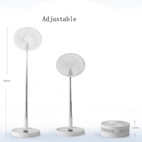 Nouveau ventilateur électrique multifonctionnel 7200mah rechargeable mini pliable télescopique au sol faible bruit ventilateur d'été pour la maison