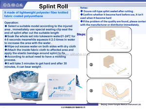 Pemasok medis baru fiksasi eksternal nyaman Fixation Edik poliester kain tenun katun belat Gulung dengan bantalan dalam - Product Image 6
