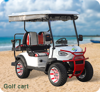 Nouvelle voiture de golf puissante à 4 roues 4 places voiture de golf buggy de golf Forte performance à bas prix L'ensemble du véhicule peut être personnalisé