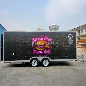 2025 Fast Burger Shop Snack Kebab Custom <b>Kitchen</b> Cart Coffee <b>Mobile</b> Food Van Truck With DOT CE - Product Image 3
