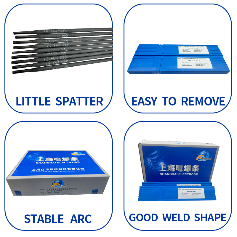 Z308 AWS ENi-CI EZNi-1 Cast Iron Welding Rod - Pure Nickel Core