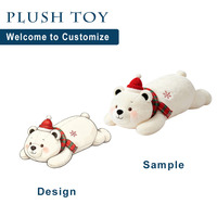 Peluche de haute qualité fabriquée en usine, adorable ours en peluche, jouet en peluche écologique, peluches personnalisées, jouet en peluche de Noël pour enfant
