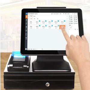 15inch Dual Touch Screen All in One Pos Device Cash Register Terminal Machine Printer Scanner Hardware Point o