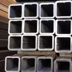 High Quality Carbon Steel Black Square Rectangular ERW Steel Pipe Hollow Section Structure 6m Long