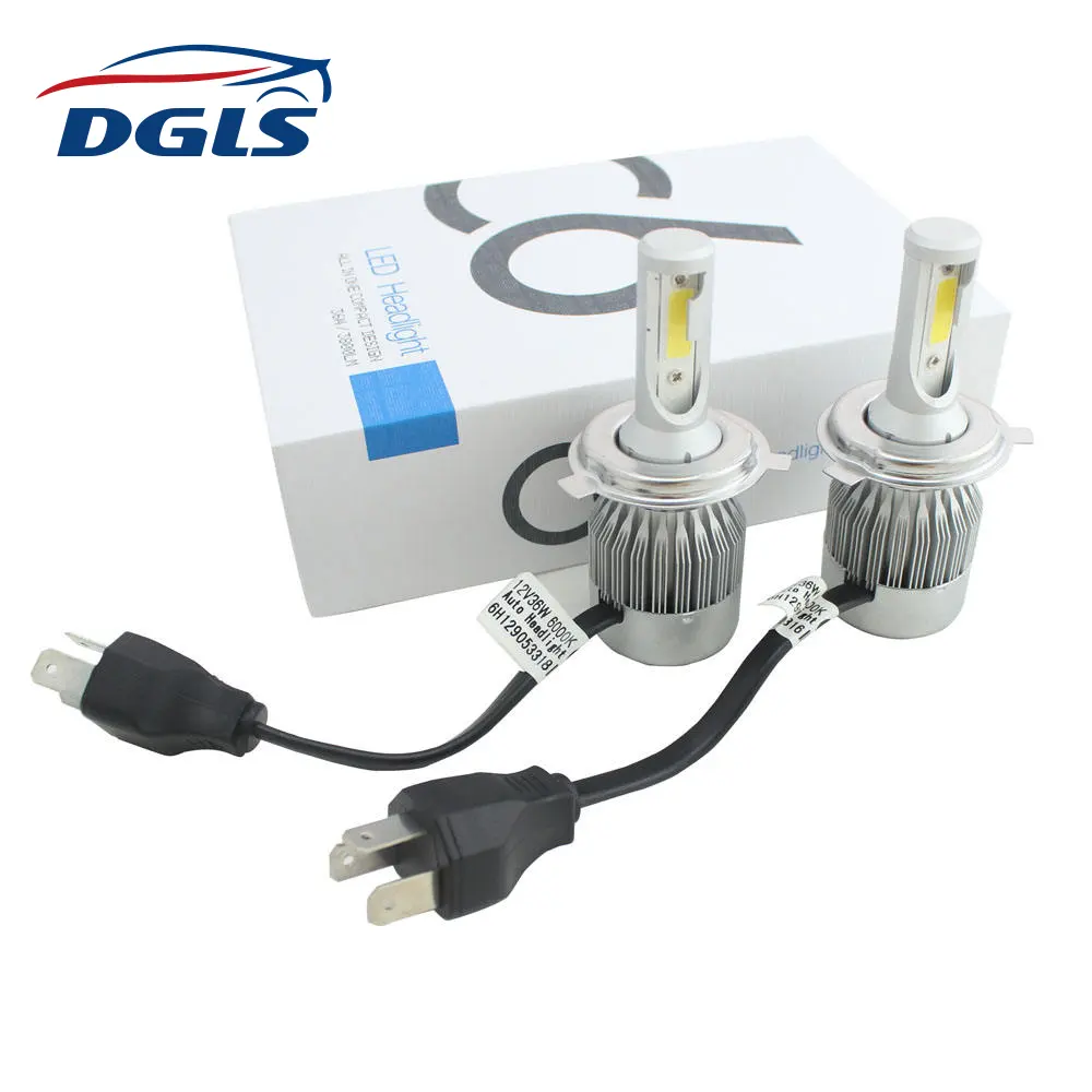 DGLS 880 881 5202 12V 70W LED COB رقاقة 7600LM 6000KC6 الصمام العلوي مصابيح استبدال مصابيح كهربائية صالح عالية منخفضة المزدوج شعاع