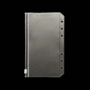 A6 Ngân Sách Tiền Mặt phong bì dây kéo trong suốt thư mục Loose-Leaf túi không thấm nước PVC tập tin Túi tập tin túi thích hợp cho 6 Vòng chất kết dính. - Product Image 1