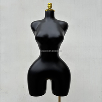 Mannequin féminin brésilien HOT de Guangzhou, grande taille, avec hanches généreuses, en cuir mat doré, demi-corps supérieur