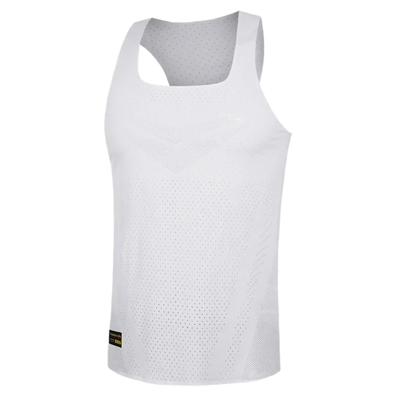 Gilet de sport décontracté sans manches en maille respirante sans couture débardeur pour femmes impression personnalisée gilet de course à dos à séchage rapide pour hommes