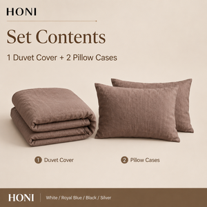 HONI Professional Manufacturers 100% Linen <strong>Full</strong> Section Luxury Style Soft <strong>Bed</strong> <strong>Set</strong> with Duvet Cover <strong>for</strong> Whole Home - Product Image 2