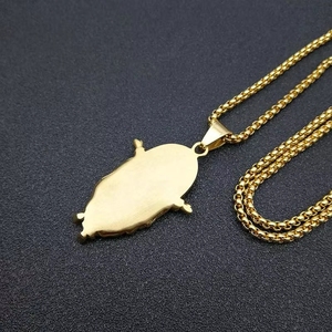 Collier pendentif Jésus-<span class=keywords><strong>Christ</strong></span> en acier inoxydable 316L résistant au ternissement, plaqué or 18 carats, avec zircone cubique AAA, bijoux religieux hip-hop - Product Image 5