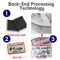 Patch brodé personnalisé en lettres rouges, fait main, auto-adhésif, mots miniatures amusants, patchs brodés de qualité supérieure
