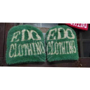 Vente en gros de bonnets tendance avec logo personnalisé Chapeaux d'hiver chauds de haute qualité en mohair Chapeaux à vendre - Product Image 3