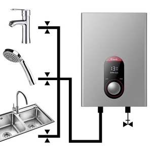 Chauffe-eau instantané électrique intelligent monophasé 8KW 240V à chauffage rapide pour douche et bain, alimentation en eau chaude sans fin - Product Image 1