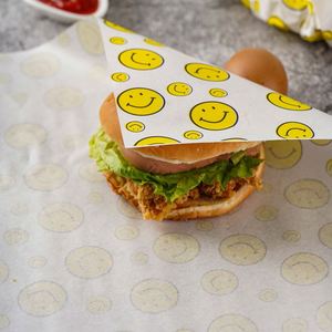 Papier d'emballage pour sandwichs biodégradable de qualité alimentaire imprimé avec logo personnalisé, résistant à la graisse, pour hot-dogs, pain, pizza - Product Image 4