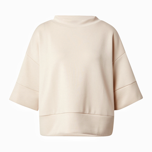 เสื้อสเวตเชิ้ตสปอร์ตพิมพ์ลายคุณภาพสูงสำหรับผู้หญิง คอกลม แขน 3/4 แบบย้อมสีเอซิด ย้อมสีแบบไทได ผลิตตามสั่ง ขายส่ง เป็นมิตรต่อสิ่งแวดล้อม - Product Image 1