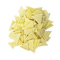 Ligne de production de chips de tortilla Doritos à double extrudeuse, machine de fabrication de feuilles fines de tortilla de maïs triangulaires croustillantes
