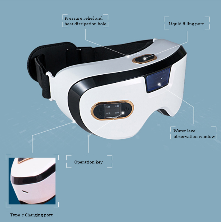 Cawolo new technology portable hydrogen eye massager with heat compression