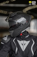 Nouveau casque de motocross tout-terrain, casque de moto tout-terrain ABS intégral à double visière XL avec lunettes