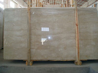 Dalles de marbre Botticino Classic, marbre beige naturel pour murs intérieurs, sols et comptoirs
