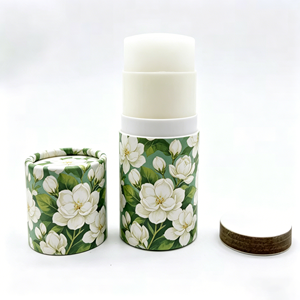 หลอดลิปบาล์มแบบกด บรรจุภัณฑ์กระดาษรีไซเคิลแบบเติมได้  ขนาดใหญ่ สำหรับใส่เครื่องสำอาง - Product Image 6