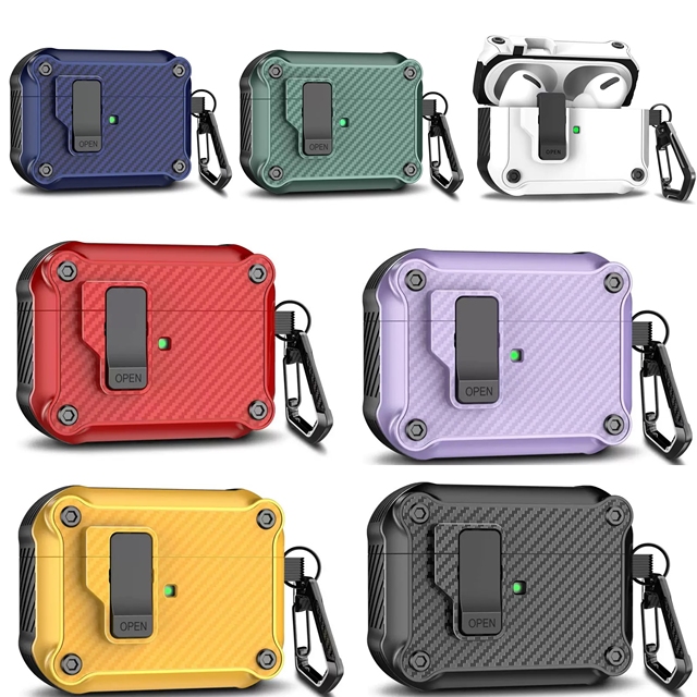 Luxury TPU PC Switch Earphone Case Box for Apple Airpods 1 2 3 Shockproof Protective Cover Case for Airpods Pro 2 for airpods 4