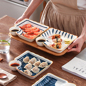 Nuevo Juego <span class=keywords><strong>de</strong></span> 4 Platos para Dumplings con Caja <span class=keywords><strong>de</strong></span> Regalo <span class=keywords><strong>de</strong></span> Color, Plato para Servir Papas Fritas, <span class=keywords><strong>Vajilla</strong></span> <span class=keywords><strong>de</strong></span> Cerámica Japonesa, Plato Resistente a Altas Temperaturas - Product Image 6