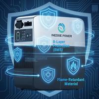 Sistemas de Almacenamiento de Energía Doméstica BMS de 1kwh, Venta al Por Mayor de Fábrica en Shenzhen, Sistema de Almacenamiento de Energía Solar Híbrido Portátil para Exteriores IP20 OEM y ODM